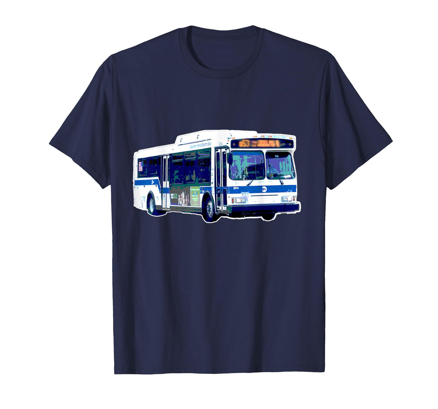 Empire State NY Co Funky Retro NYC MTA Bus Transit Driver New York City T-Shirt