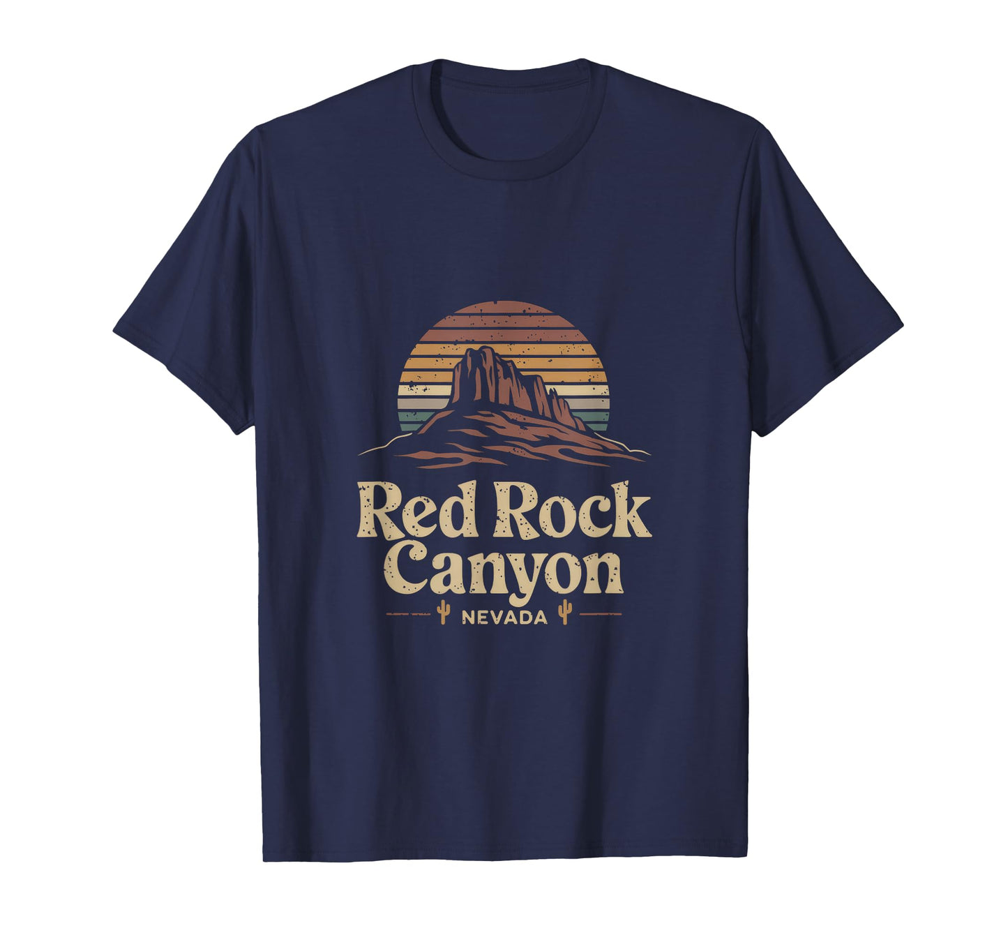 Red Rock Canyon - Retro Red Rock Canyon Nevada T-Shirt