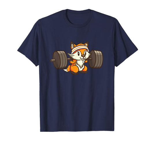 Fox Deadlift Powerlifting Weightlifting Gym Lovers Gift T-Shirt