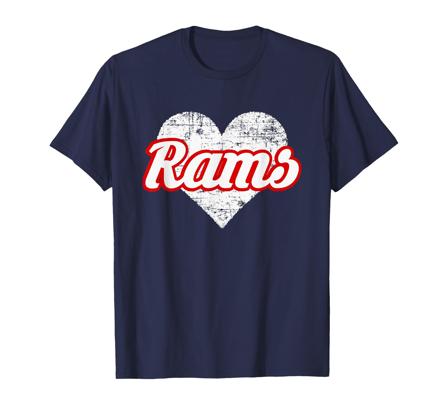 Edgewood Rams Over Heart T-Shirt