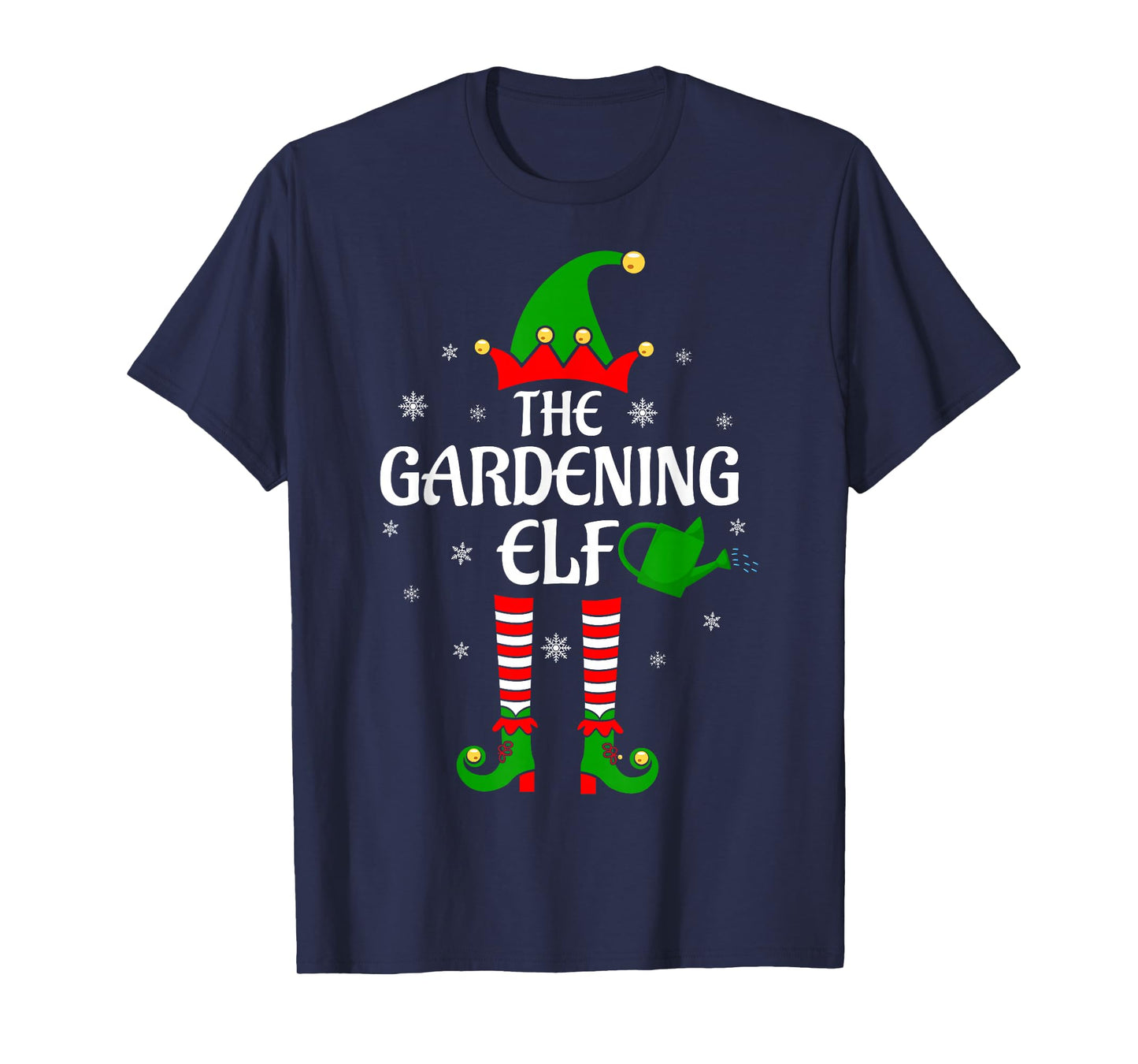 Gardening Elf Christmas Matching Family Elf Squad Xmas PJs T-Shirt