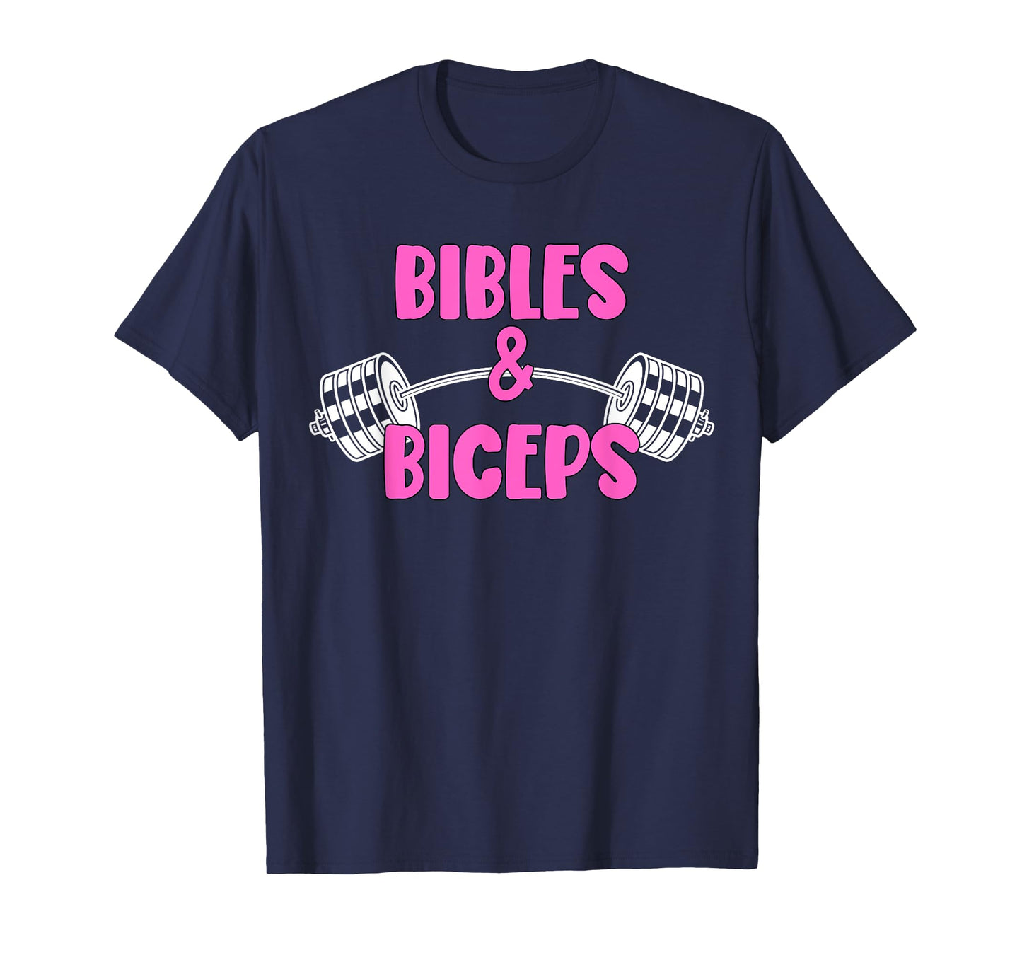 Bibles and Biceps Funny Gym Workout Christian T-Shirt