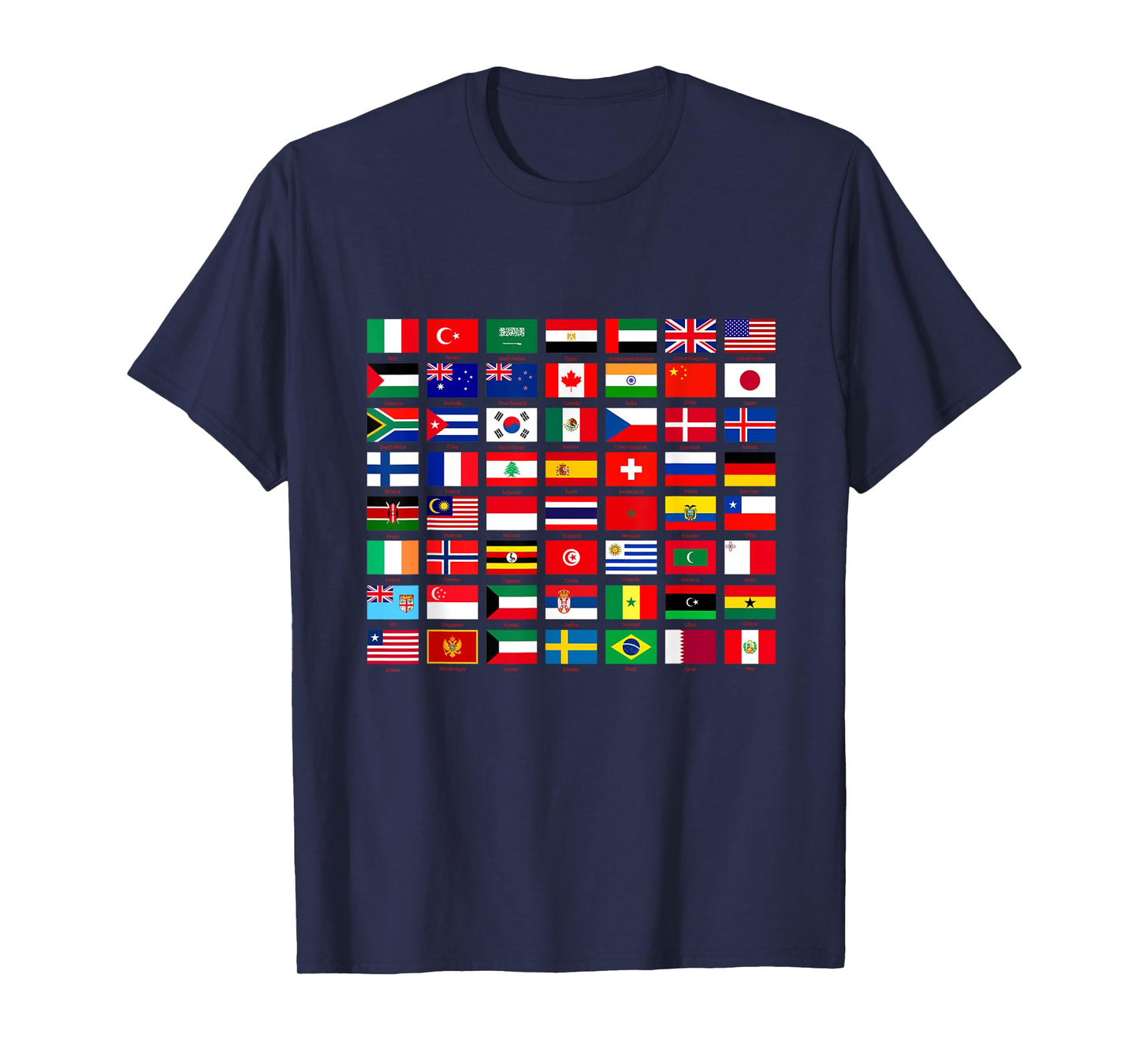 Flags of the Countries of the World Graphic Cool Designs T-Shirt