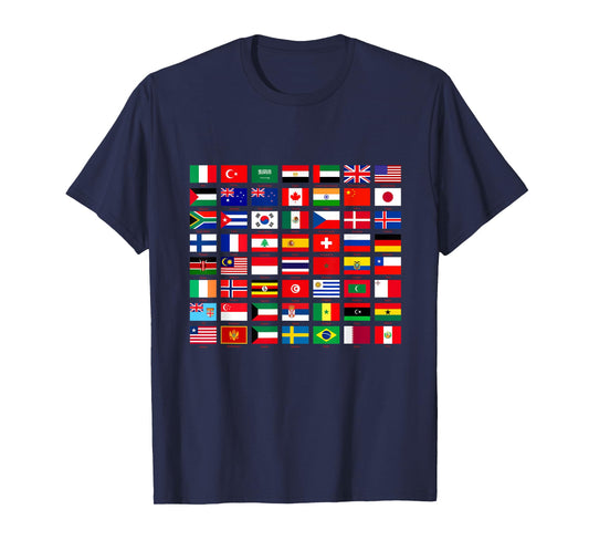 Flags of the Countries of the World Graphic Cool Designs T-Shirt