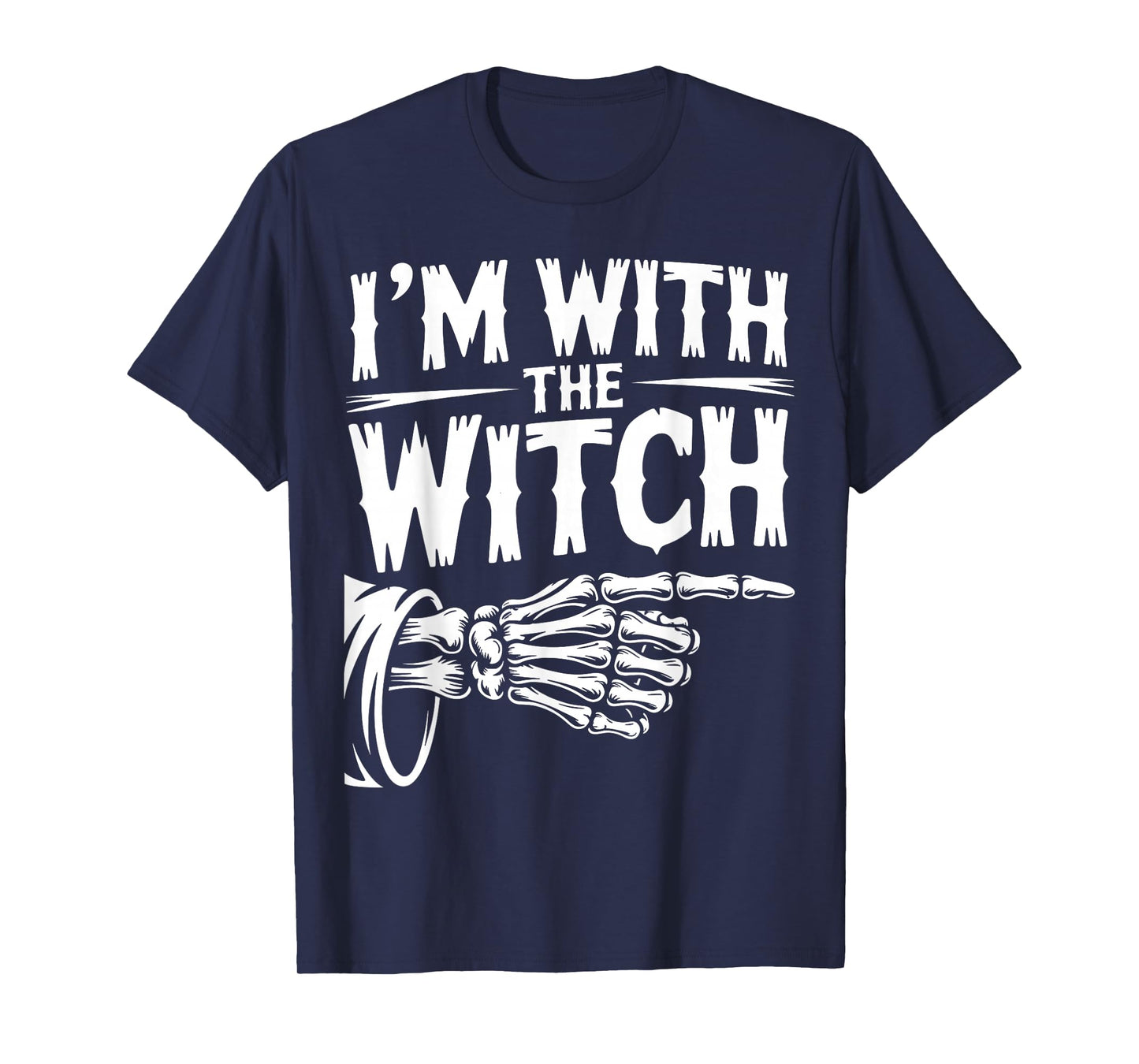 I'm with The Witch Couple Costume Halloween T-Shirt
