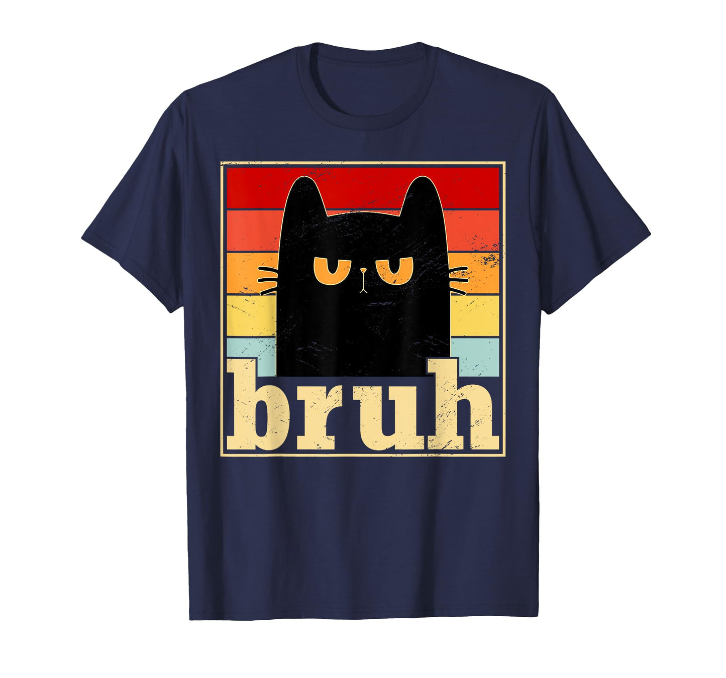 Funny Bruh Cat Meme Shirt for Teens Boys Girls Men Women T-Shirt