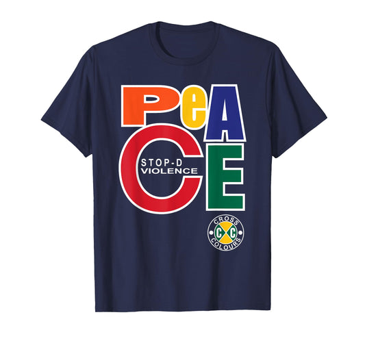 Peace Stop Violence | Retro 1990's Graphic Vintage T-Shirt