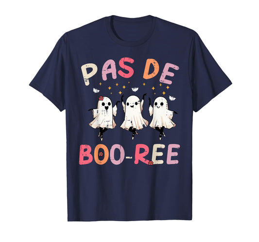 Pas De Booree Dancing Ghosts Ballet Ballerina Halloween Girl T-Shirt