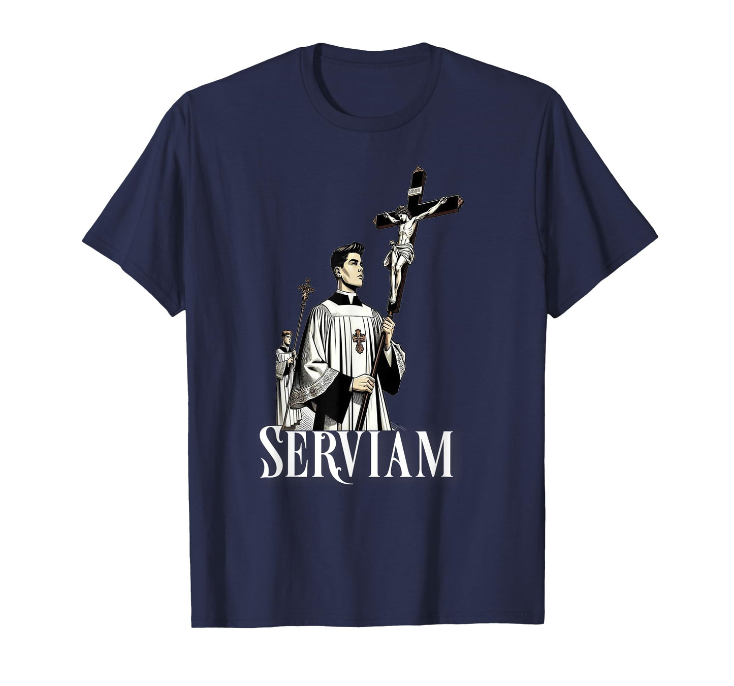 Catholic Altar Server Latin Mass Video Game T-Shirt