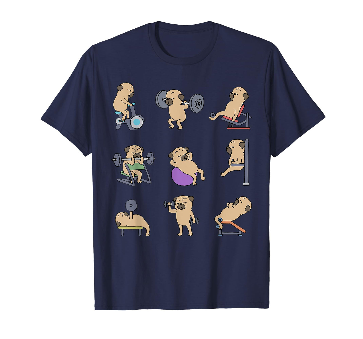 Pug Workout for a Dog Lover T-Shirt