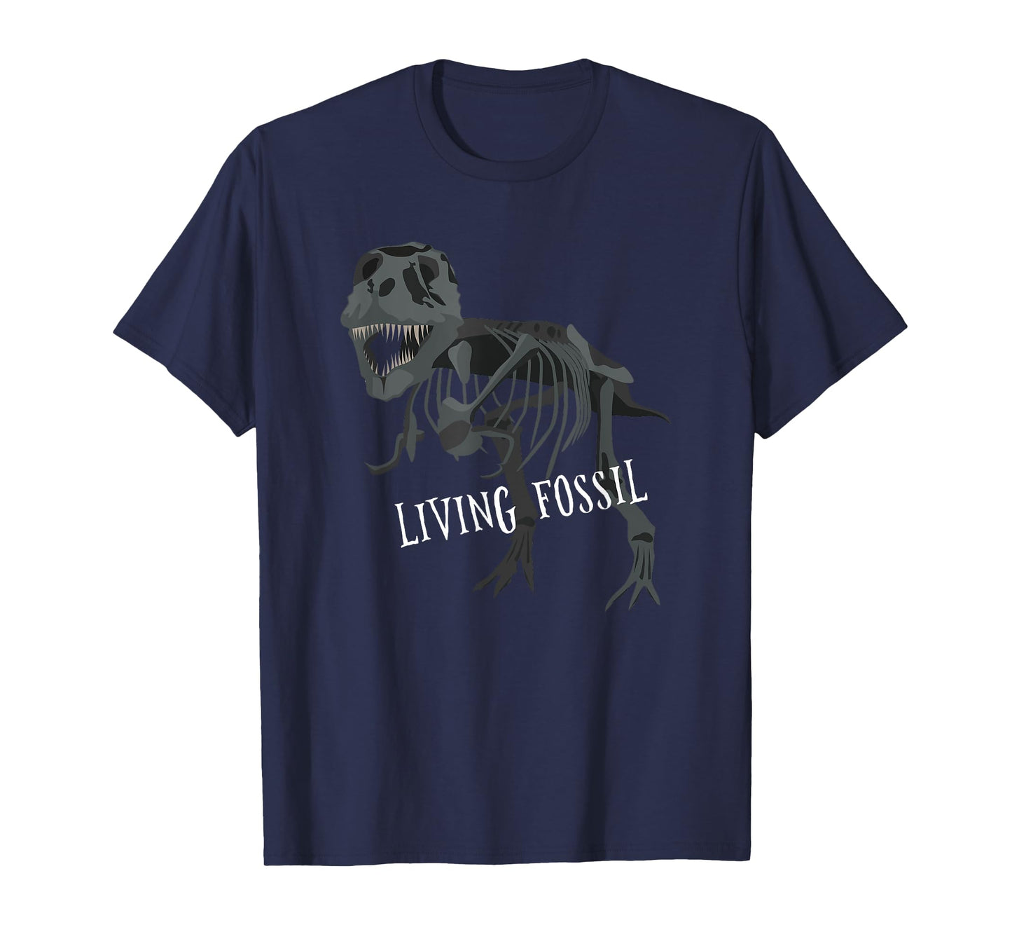 Living Fossil Tyrannosaurus Rex Skeleton T-Rex Funny T-Shirt T-Shirt