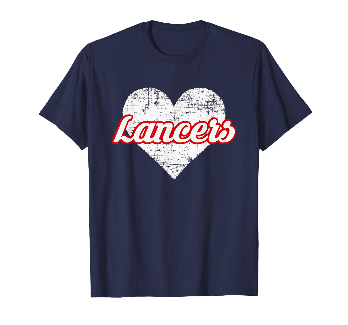 Lakewood Lancers Over Heart T-Shirt