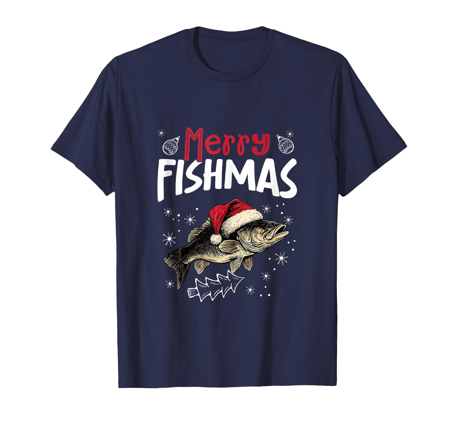 Merry Fishmas Funny Christmas Fish Tank Top