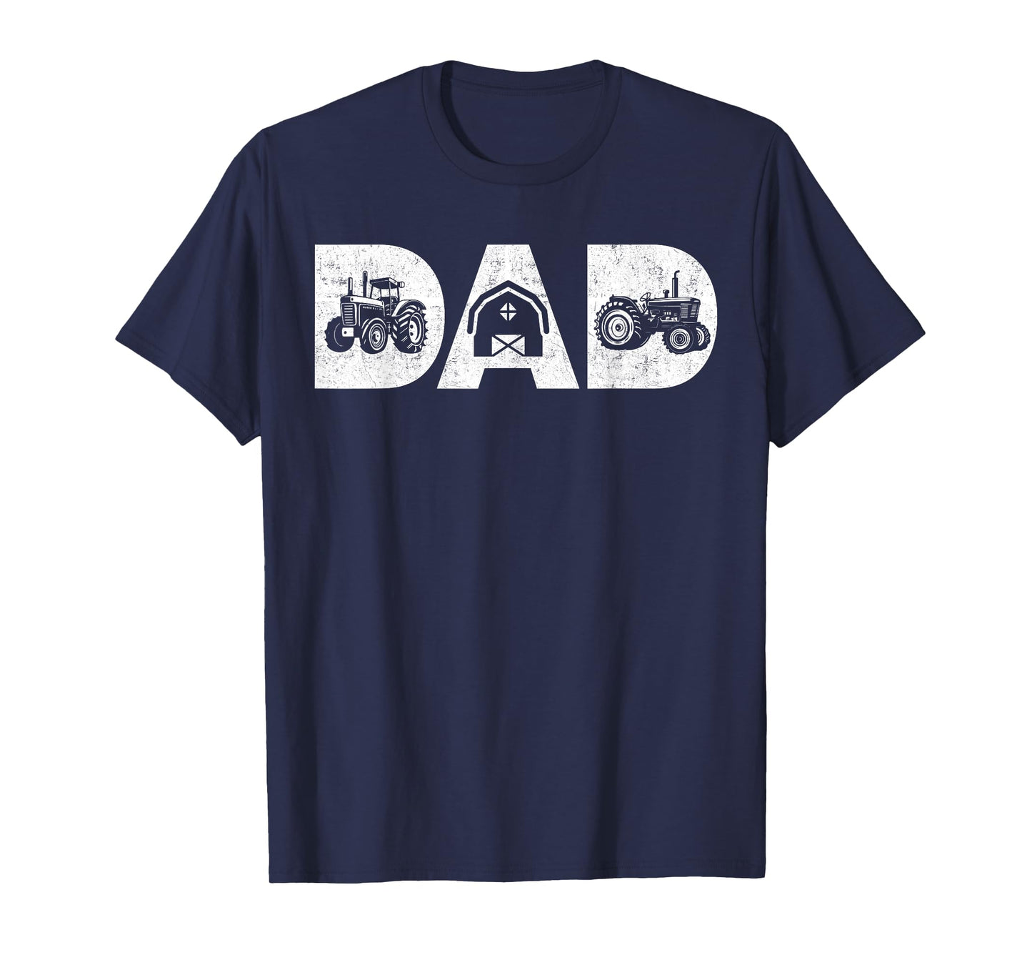 Mens Vintage Farming Father Farm Lover Farmer Daddy Tractor Dad T-Shirt