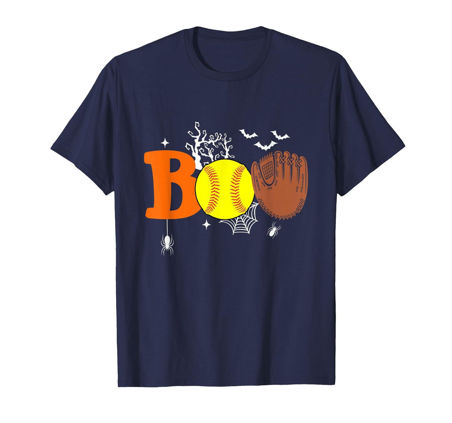 Boo Softball Halloween Spooky Halloween Softball Player T-Shirt