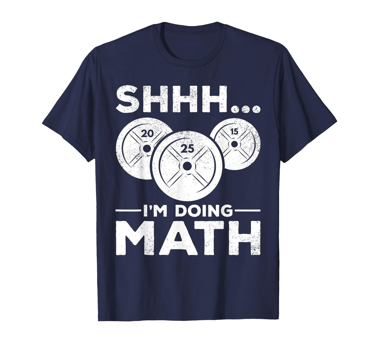 Shhh I'm doing Math Bodybuilding Gym Fitness Training T-Shirt