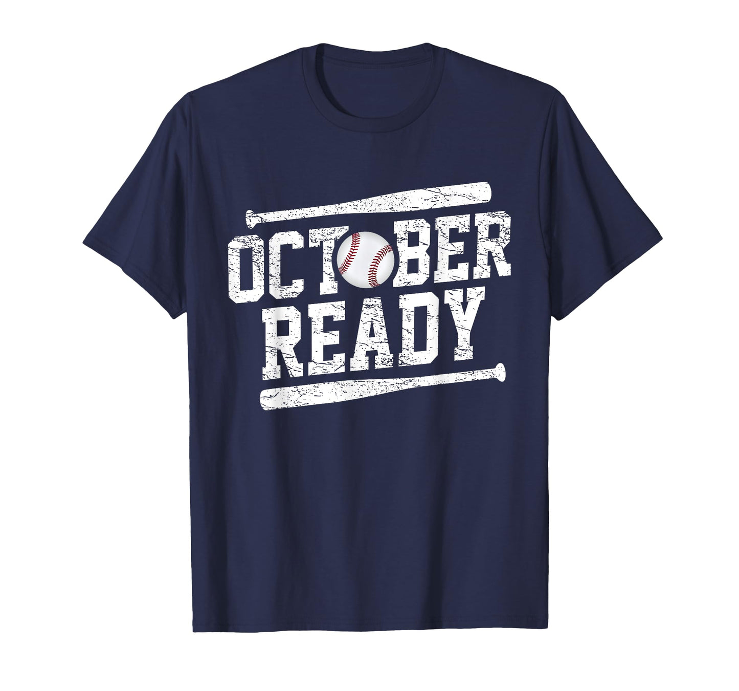 Men Women October Ready Playoff Baseball T-Shirt