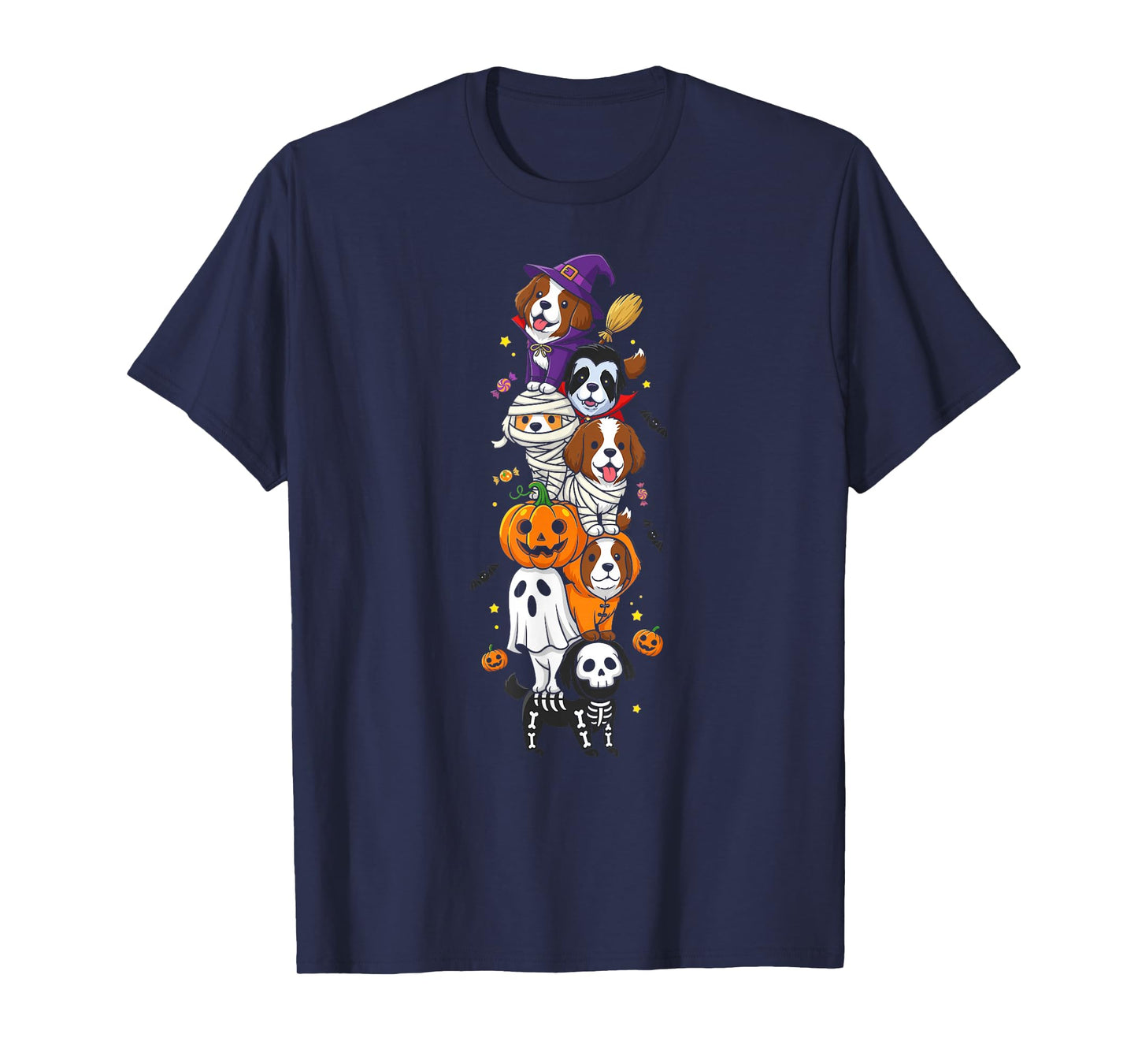 Newfoundland Witch Vampire Ghost Halloween Kids Mens Womens T-Shirt
