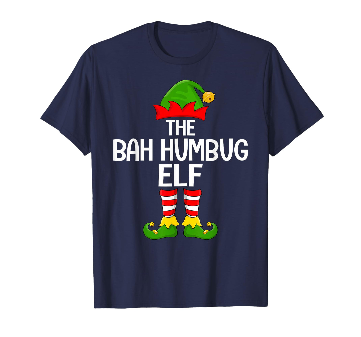 Bah Humbug Elf Xmas Matching Family Elf Squad Christmas T-Shirt