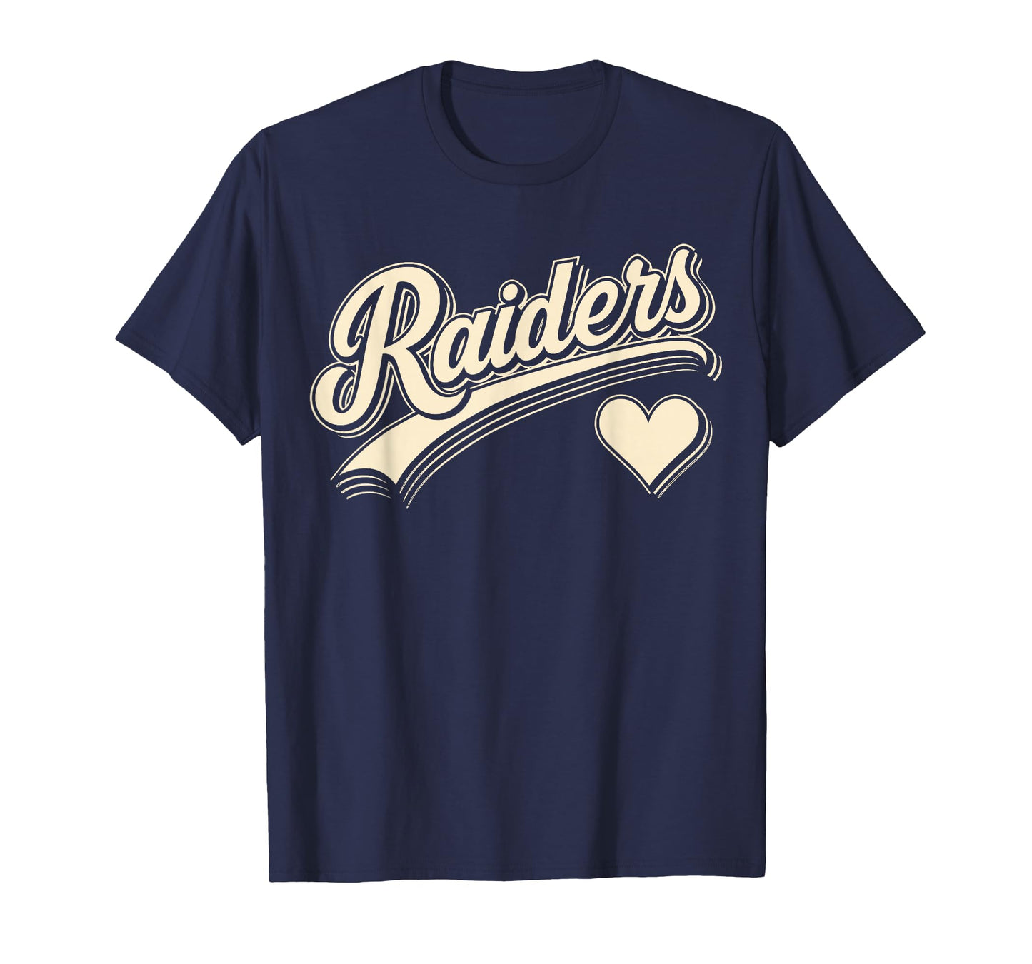 Retro Name Raiders Heart Gift for Men Women Kid Boy Girl T-Shirt