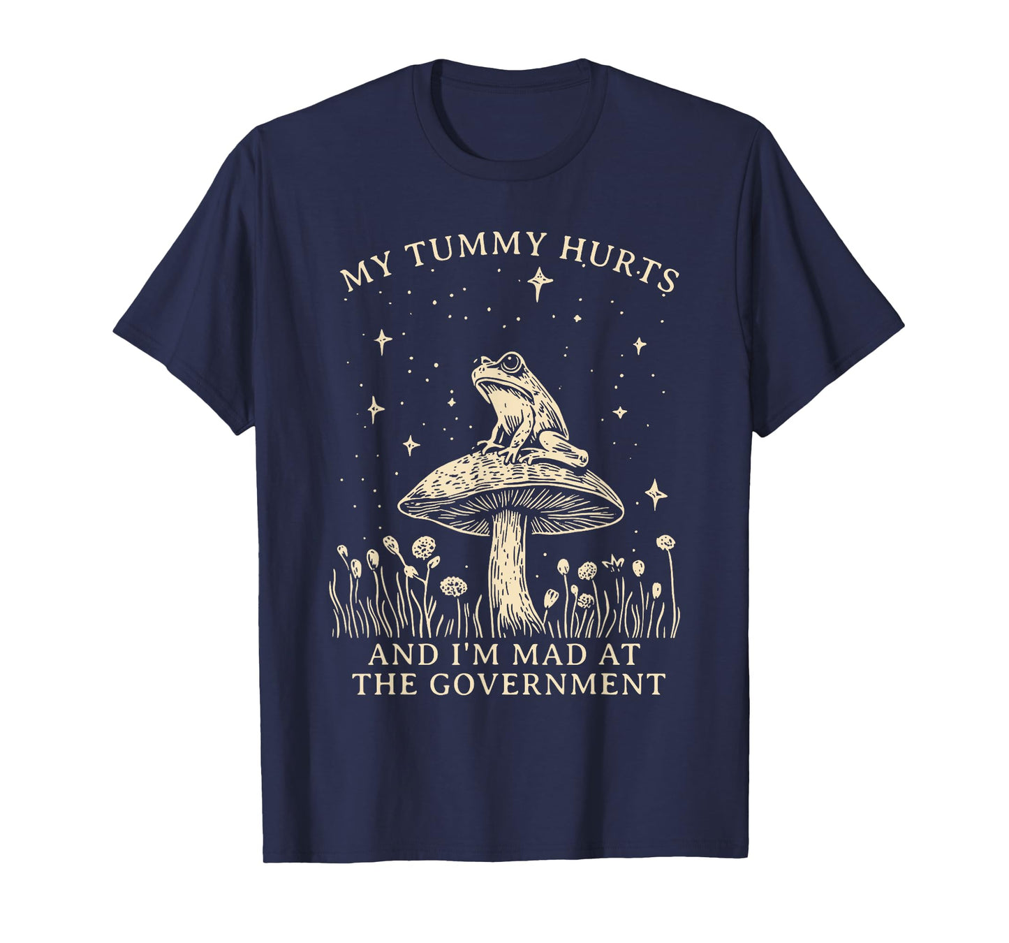 My Tummy Hurts And I’m Mad At The Government Frog Meme T-Shirt