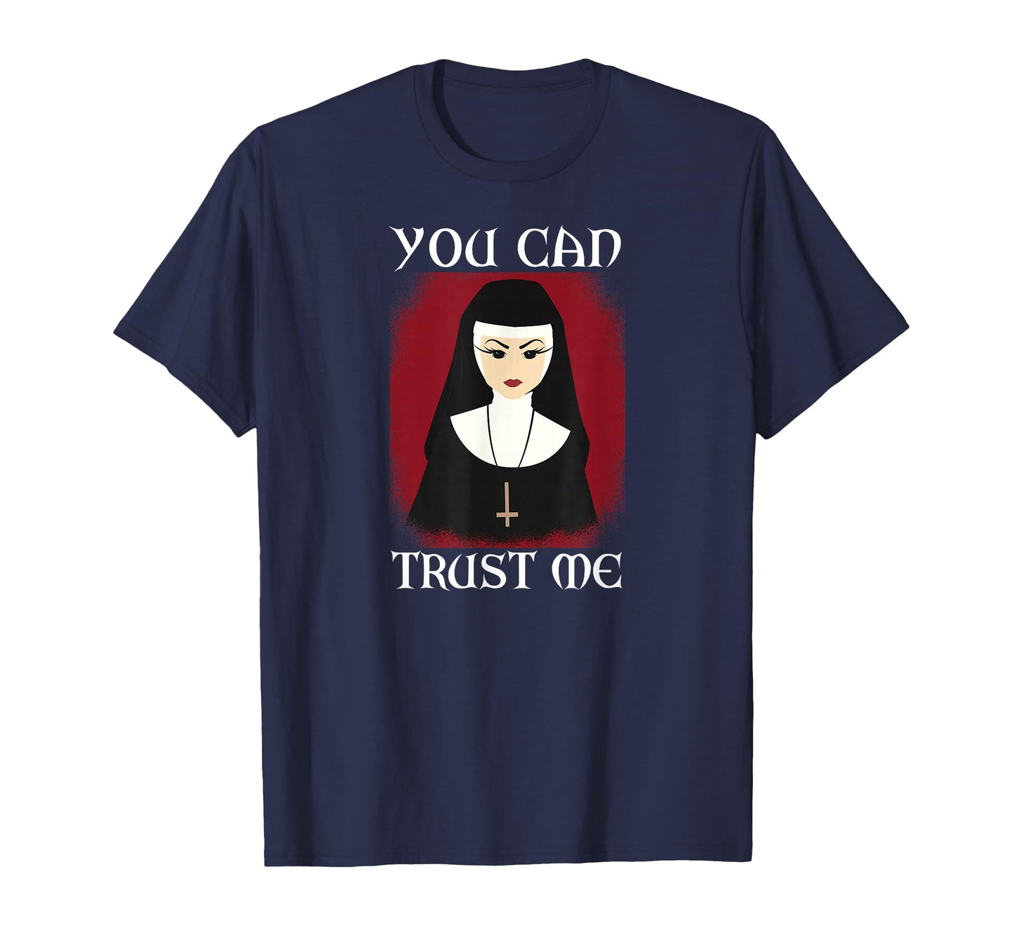 Occult Crucifix Nun Church Women Witchcraft Witch Gothic T-Shirt