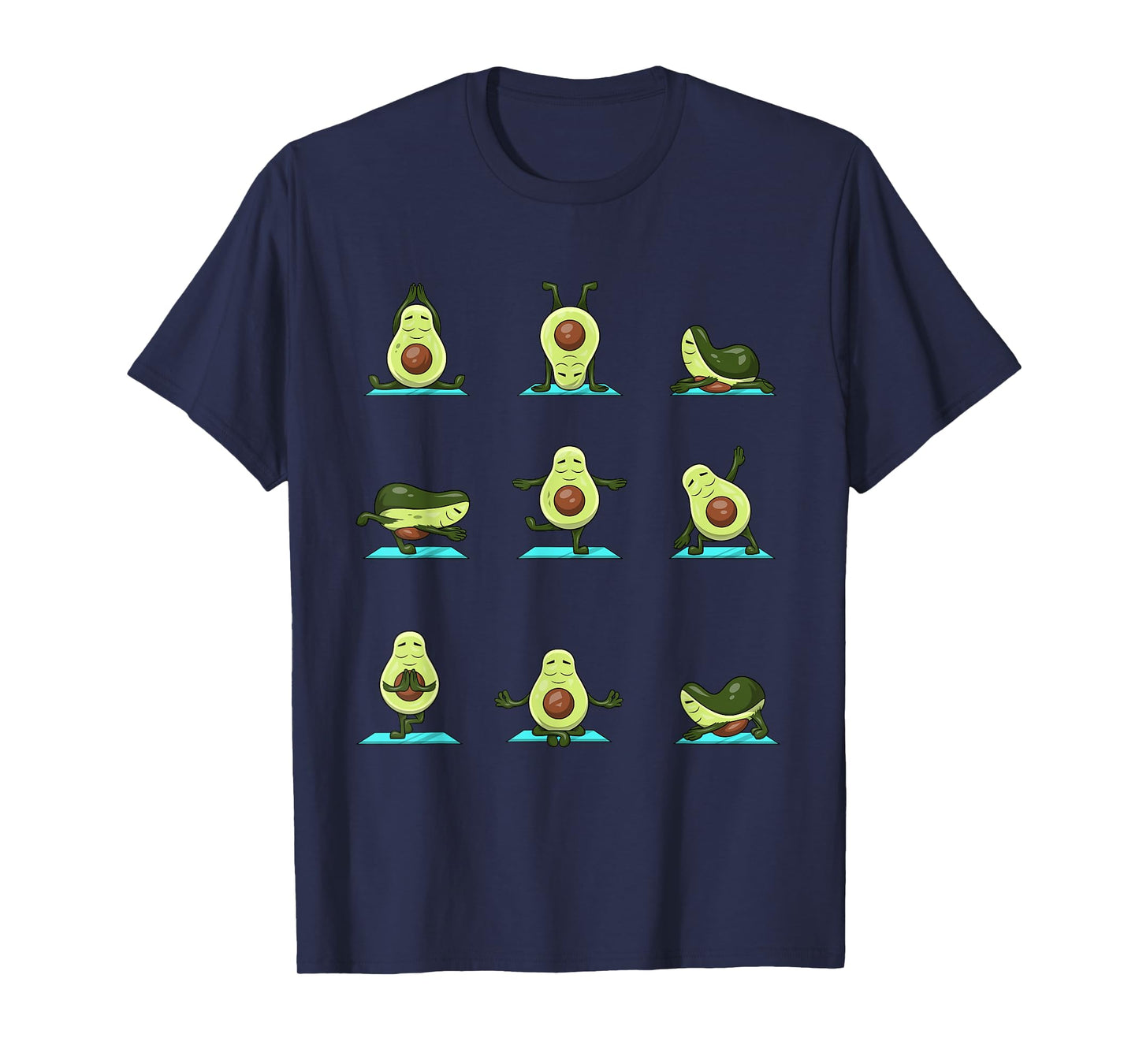 Funny Avocado Yoga Fitness Funny Exercising Gym Avocado T-Shirt