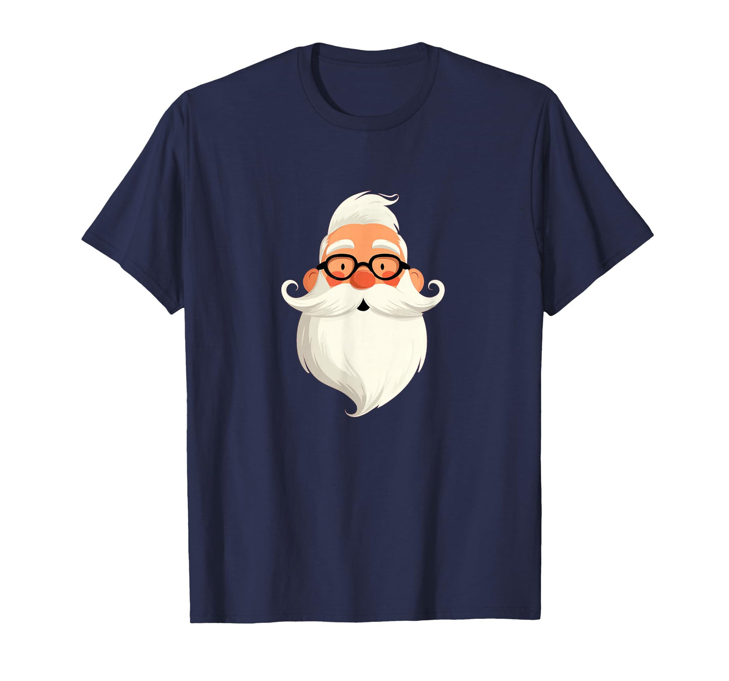 Beautiful Mustache Beard in Christmas Season T-Shirt