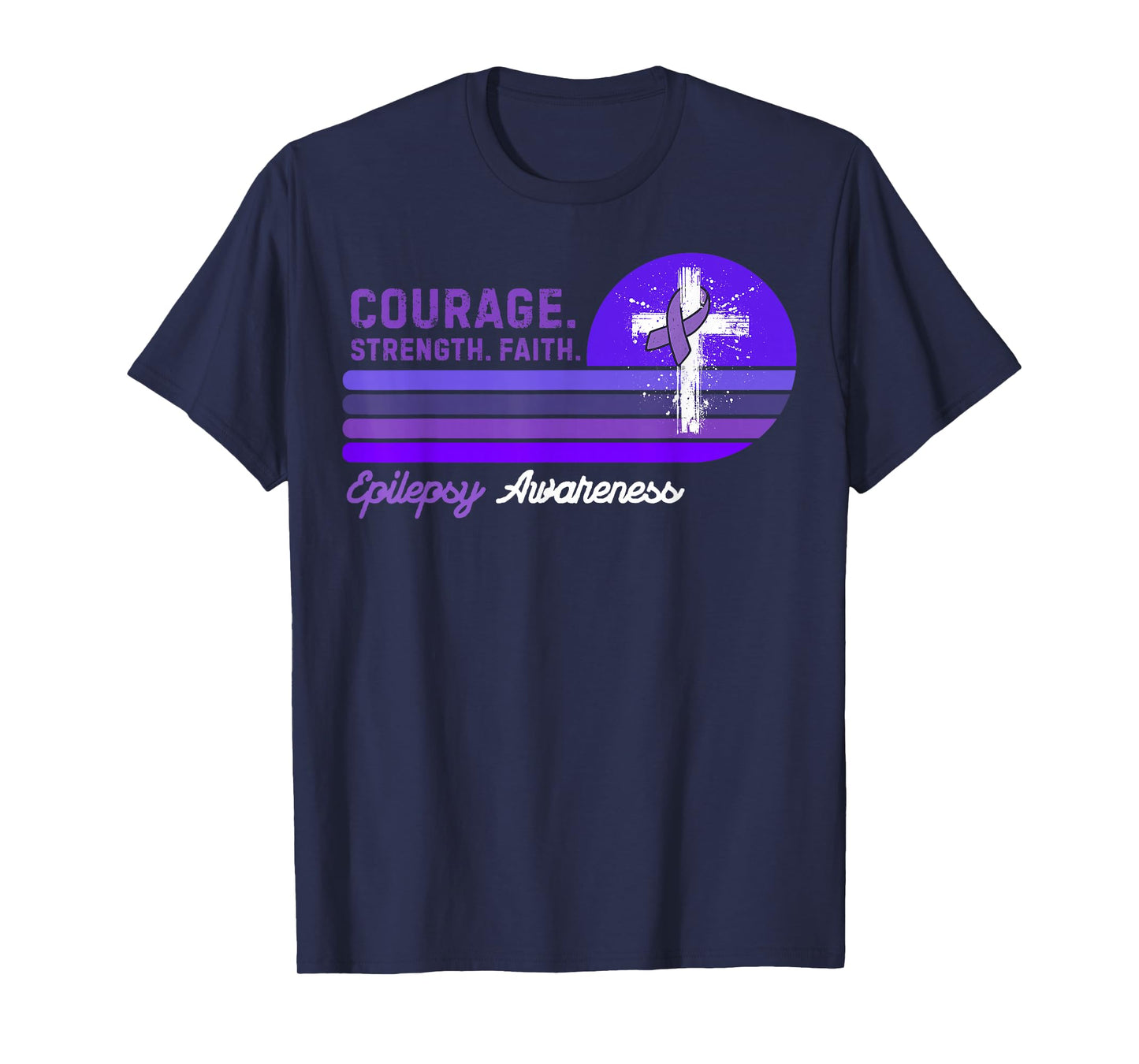 Vintage Seizure Support Epilepsy Awareness T-Shirt