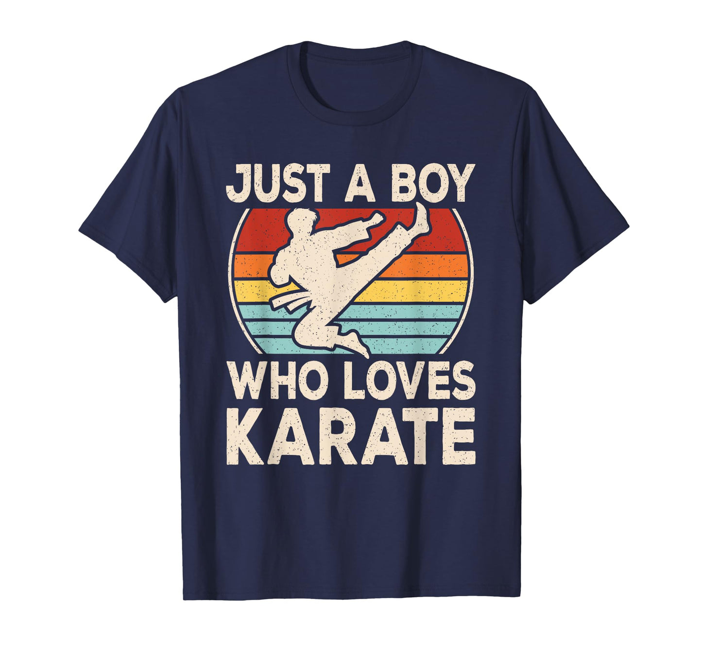 Just A Boy Who Loves Karate Boys Kids T-Shirt