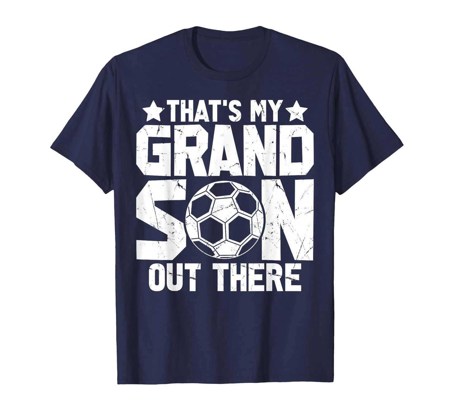 Football Grandma Grandpa Soccer That's My Grandson Out There T-Shirt
