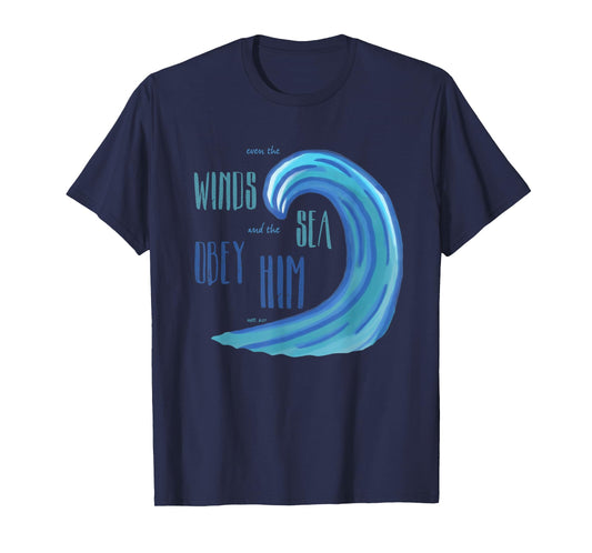 Jesus Follower Christian Believer T Shirt Beach Ocean Wave T-Shirt for Men Women Girls Kids