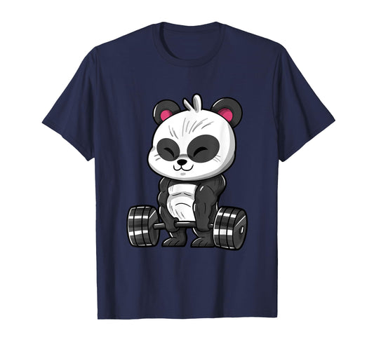 Weightlifting Panda Workout Bodybuilder Fitness Gym Panda T-Shirt
