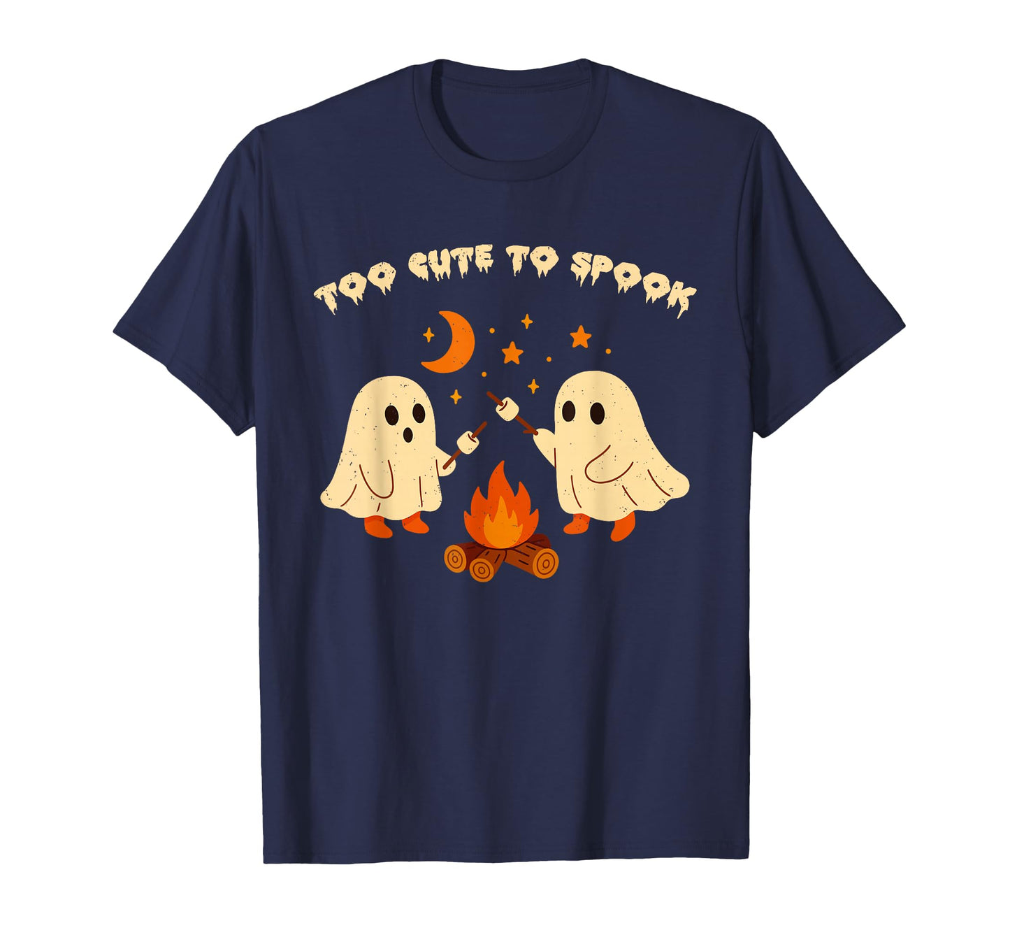 Too Cute to Spook Halloween Ghost Ghoul Spirit Boys Girls T-Shirt