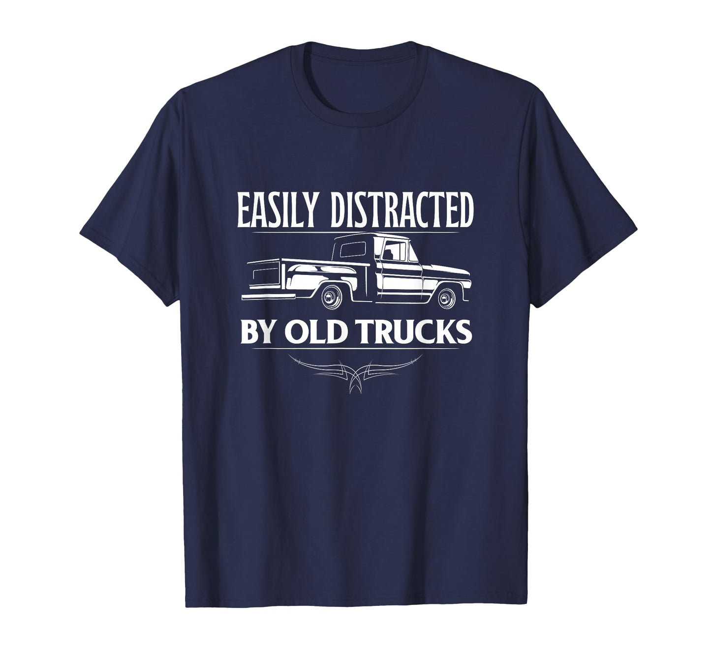 Easily Distracted by Old Trucks | Vintage Pickup Truck T-Shirt