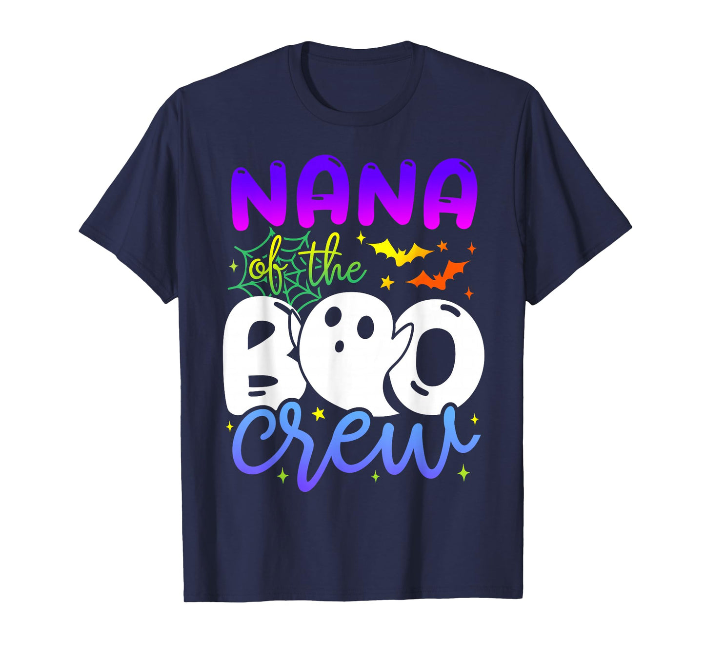 Nana of Boo Halloween Crew Costume Boo Ghost Lover Family T-Shirt