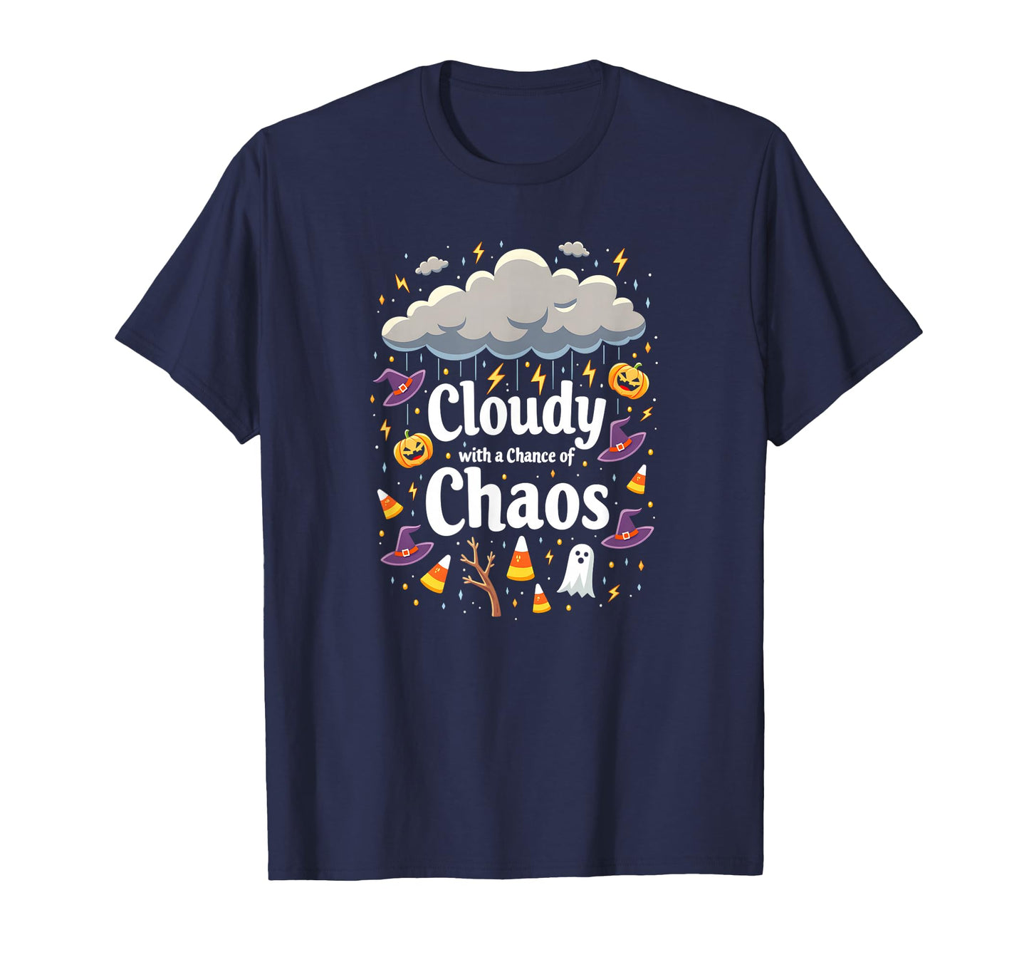 Halloween Weather: Cloudy with a Chance of Chaos T-Shirt
