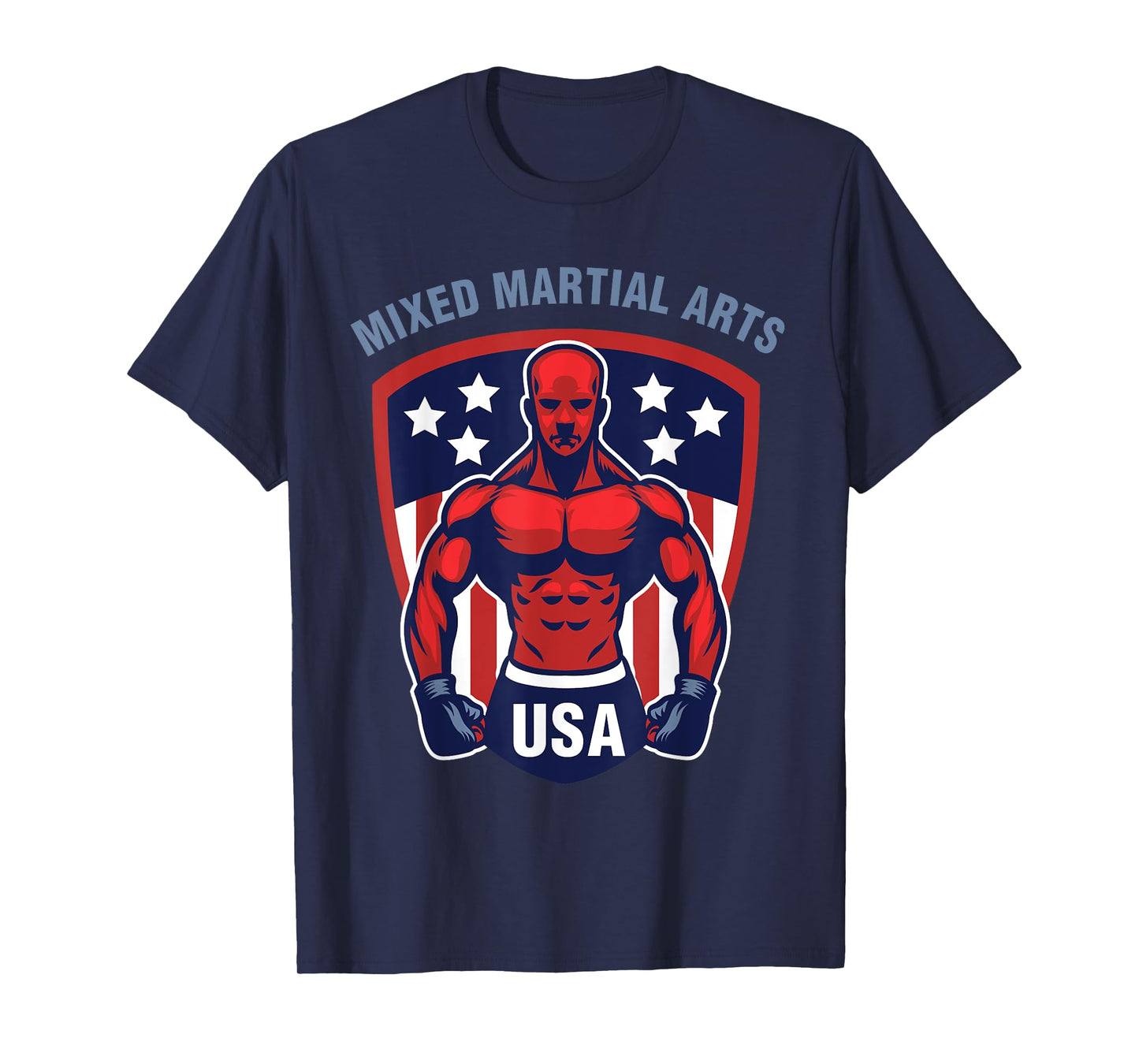 MMA USA Support the Team Shirt USA Flag Mixed Martial Arts T-Shirt