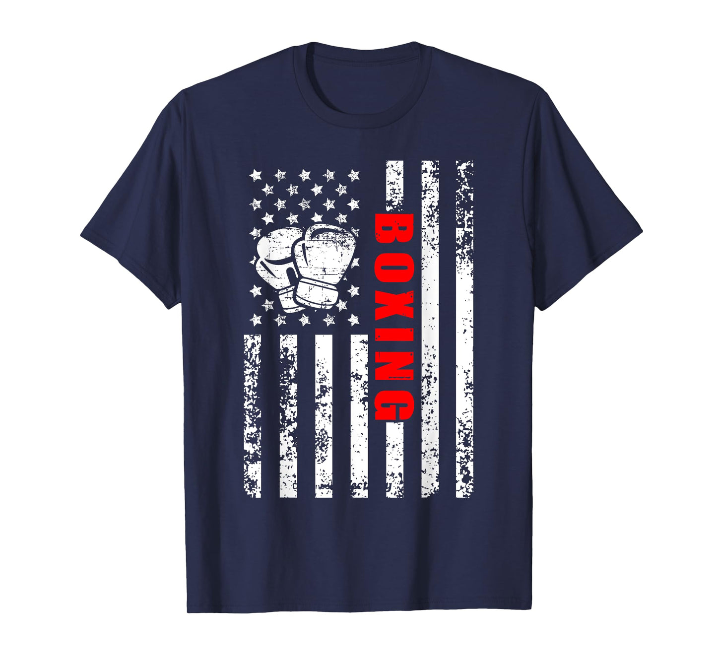American Flag Boxing Patriotic Boxing T-Shirt