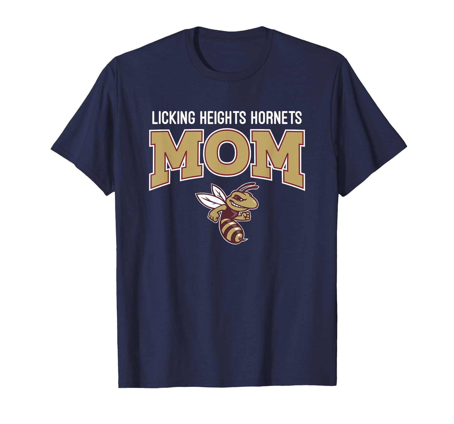 Licking Heights Hornets Logo Mom HS T-Shirt