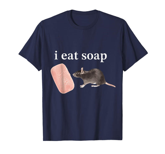 Vintage FUNNY Meme I Eat Soap Rat T-Shirt