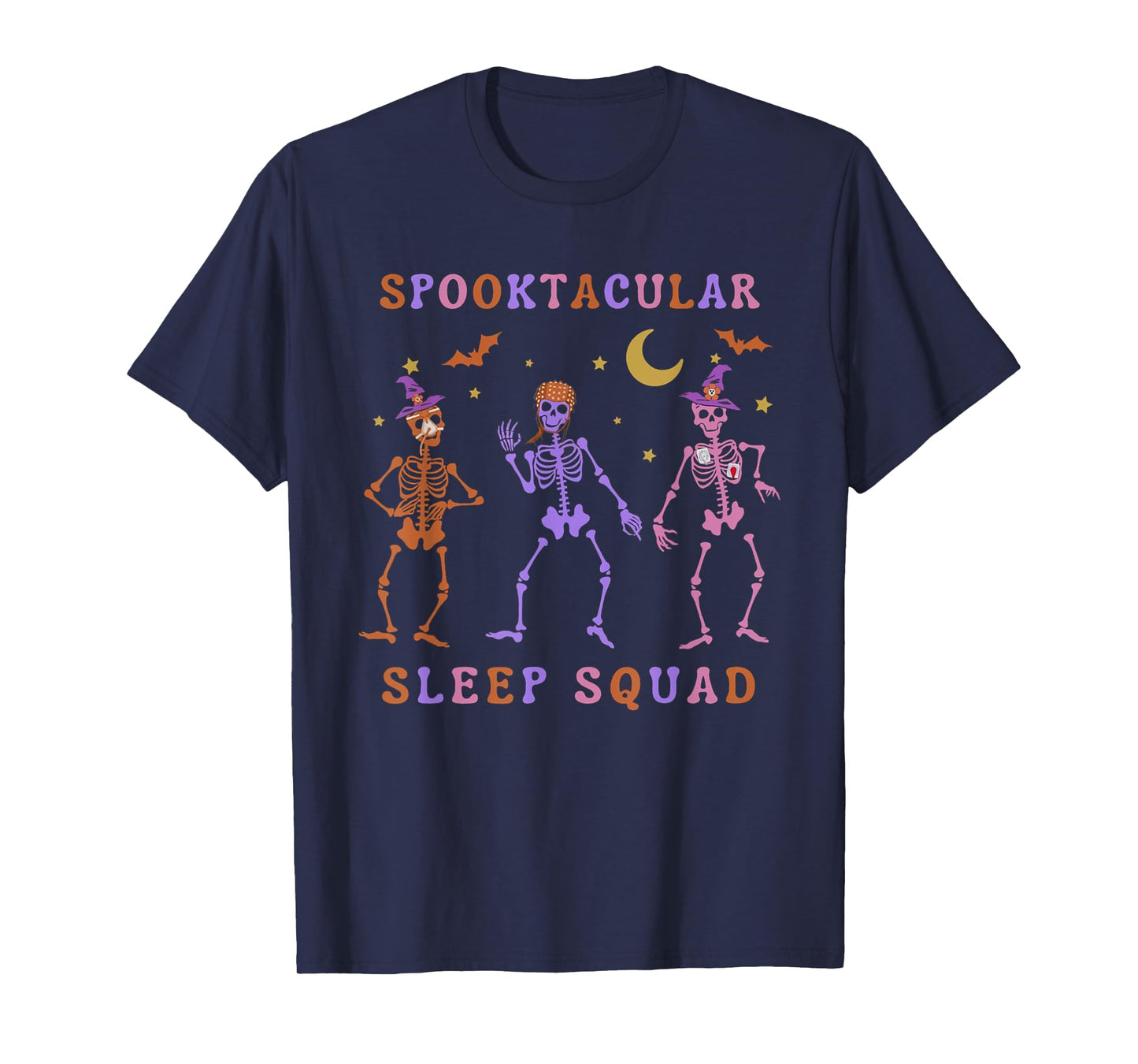Polysomnographic Tech Halloween Skeleton Sleep Tech Squad T-Shirt