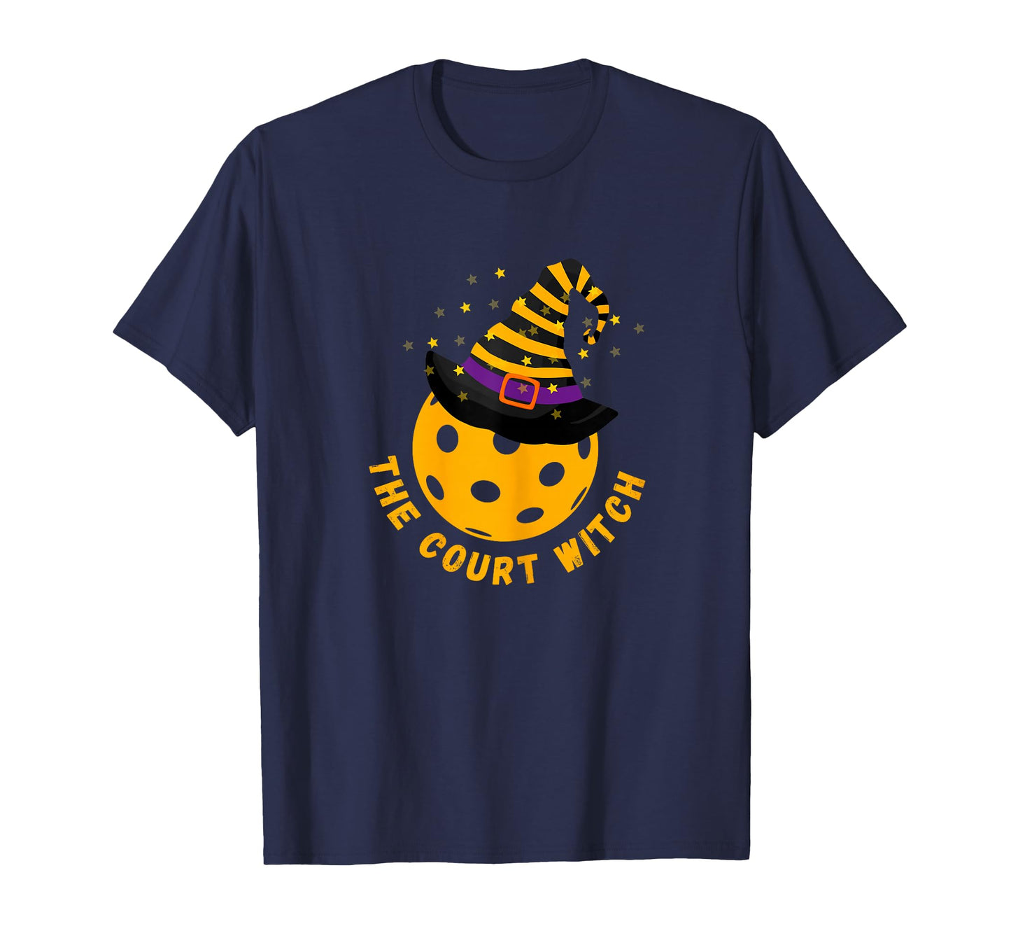 Fun Halloween Pickleball Shirt The Court Witch T-Shirt