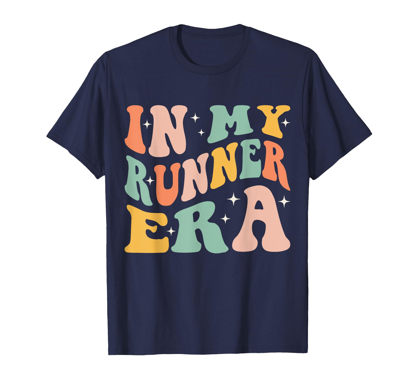 In My Runner Era Funny Running Marathon Groovy Running Mom T-Shirt