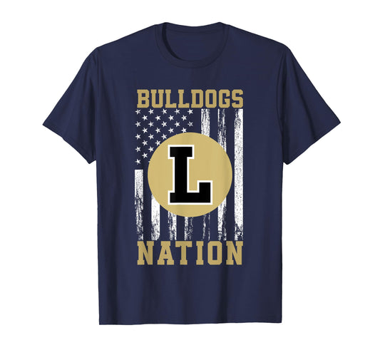 Lapel Bulldogs Logo Nation HS T-Shirt