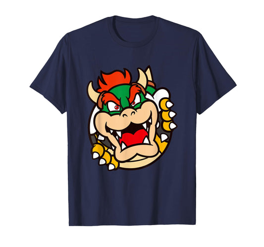 Super Mario Bros Bowser Big Koopa Breakout Portrait T-Shirt