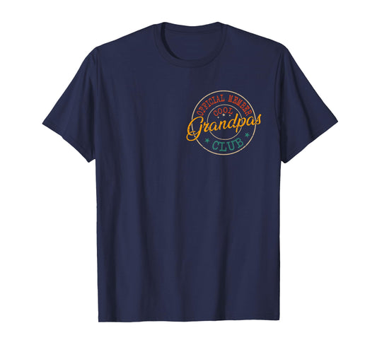 Official Member Cool Grandpas Club Vintage Father's Day T-Shirt
