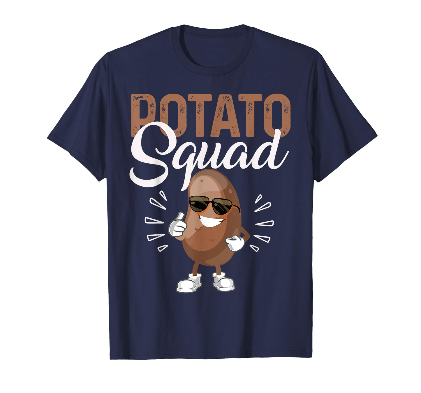 Cool Potato Squad Potato Halloween Costume Funny Vegan Team T-Shirt
