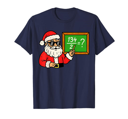 67 Teacher Christmas Santa Six Seven Meme Brainrot Math T-Shirt