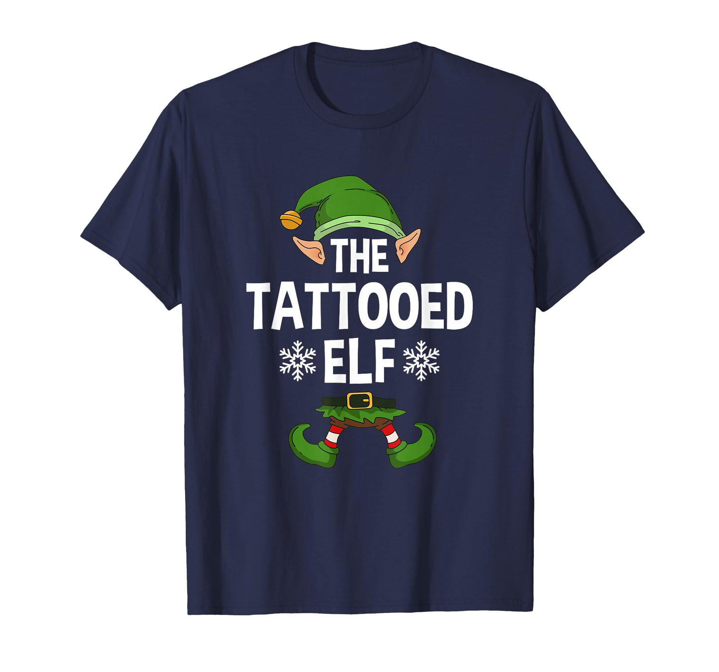 The Tattooed Elf Party Family Group Matching X-Mas Tattoo T-Shirt